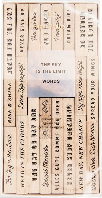 Rico Design Paper Poetry Stempelset Typo XL The Sky is the Limit - Bild 1