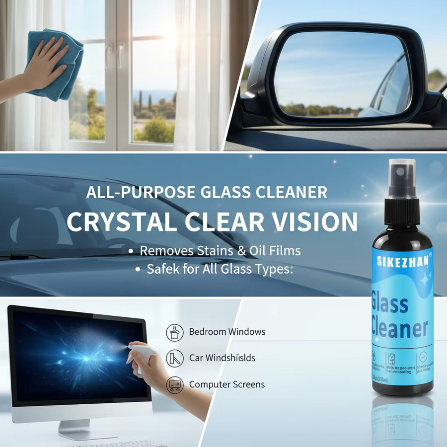 SIKEZHAN Glasreiniger Blue, ammoniakfrei und streifenfrei für Fenster, Autos und Spiegel, 13,5 ml - Bild 5