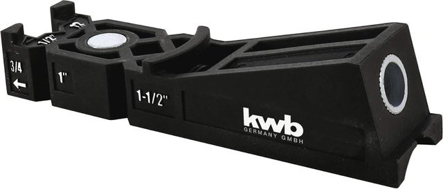 kwb Taschenloch-Bohrschablone mit 9 mm Bohrer, Tiefenstop und TX-20 Bit in Schwarz - Bild 1