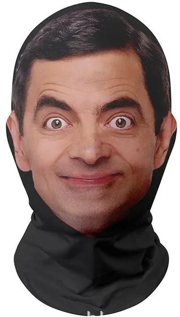 Realistische 3D-Masken, Vollgesichtsmaske, Plüsch / Textil, Bunt / Mehrfarbig - Bild 1