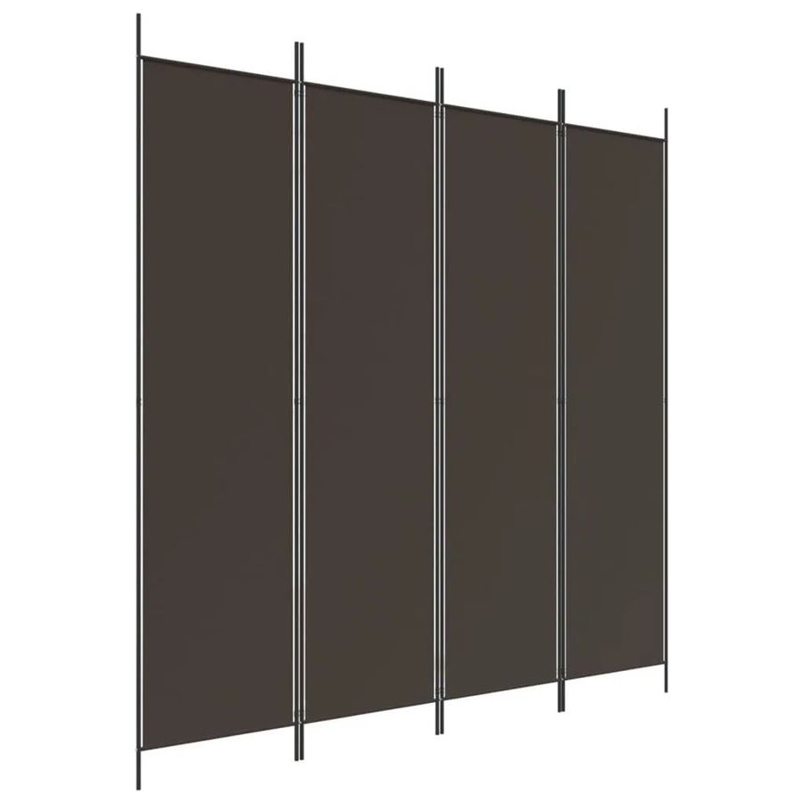 vidaXL Paravent aus Stoff in Braun, 4-teilig, B x H: 200 x 200 cm - Bild 2
