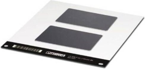 Phoenix Contact LS-EMLP-AL (100X60) BK Gerätemarkierung aus Aluminium in Schwarz, 10 Stück - Bild 1