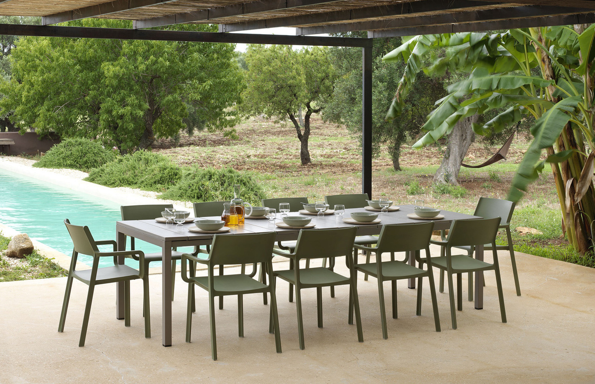 Nardi Rio Ausziehtisch Dureltop aus Polypropylen und Aluminium für Garten und Outdoor - Bild 1