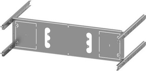 Siemens SIVACON S4 Montageplatte 3VA12 250A 3-polig Stecksockel Einschub grau Höhe: 15 cm - Bild 1