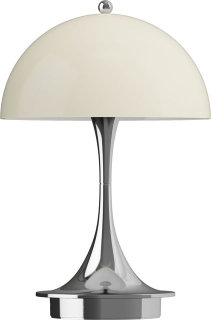 Louis Poulsen Panthella 160 Portable V3 Tischleuchte beige dimmbar mit Akku - Bild 1