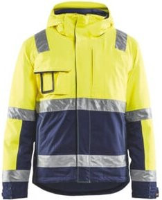 Blakläder Warnschutz Winterjacke Unisex Gelb/Marineblau Größe M - Bild 1