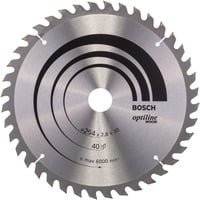 Bosch Optiline Wood Kreissägeblatt mit Hartmetallspitzen, Farbe: Silber, Durchmesser: 254 mm, Bohrung: 30 mm, Zähne: 40 - Bild 2