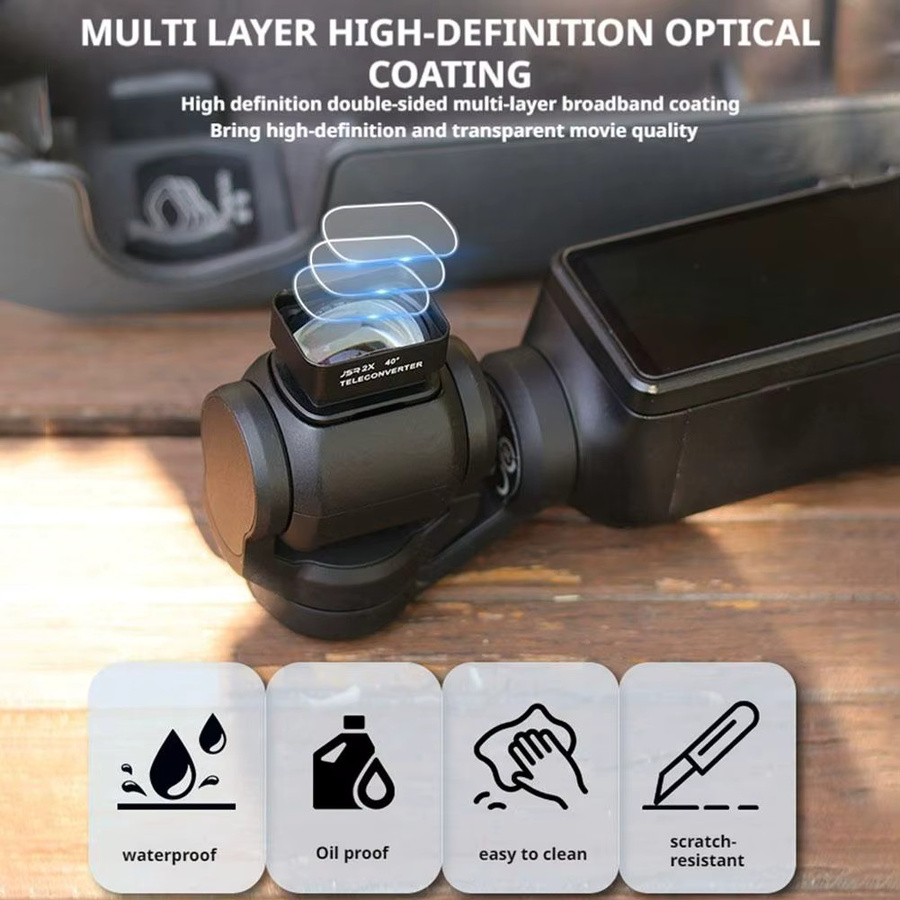 DJI Osmo Pocket 3 Magnetisches Makro-Zoom Mikroskop Objektiv und Telekonverter in Schwarz für professionelle Fotografie - Bild 6