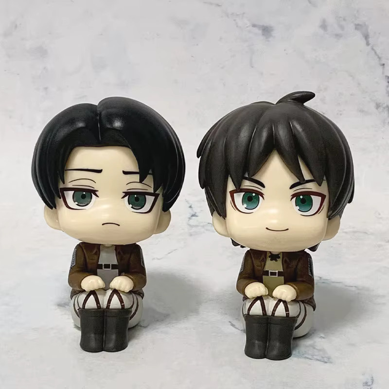 Bandai Attack on Titan Look Up Levi Ackerman Eren Jaeger Mikasa, PVC-Figur, Einzelfigur, Bunt / Mehrfarbig - Bild 3