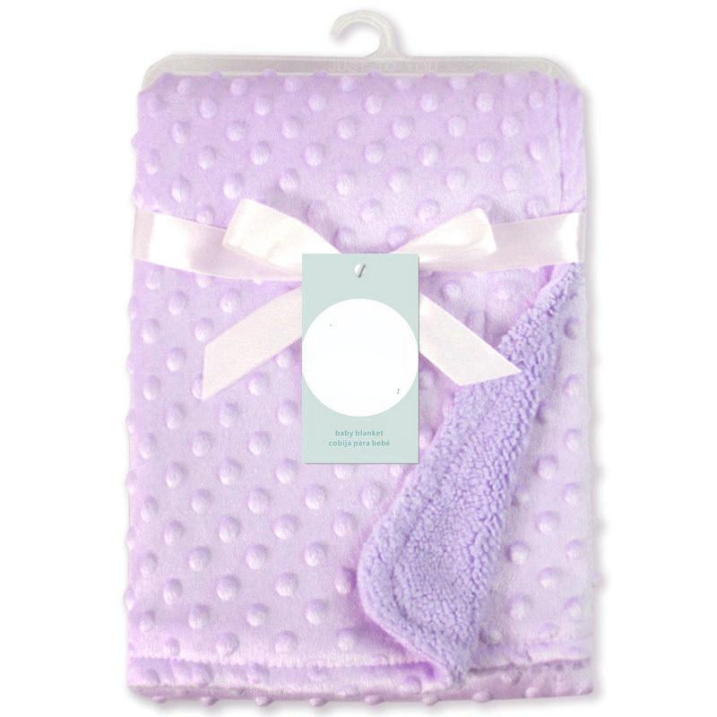 Weiche Fleece Babydecke für Neugeborene von MARKET-2 in Blau - Bild 1