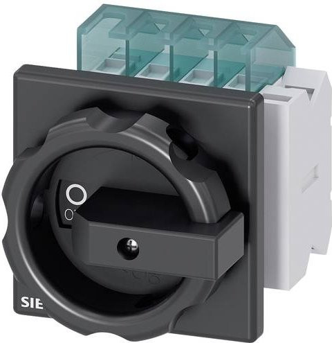 Siemens Lasttrennschalter Schwarz 4polig 16A 1 Schließer 1 Öffner 6mm² 690 V/AC 3LD20032EP51 - Bild 1