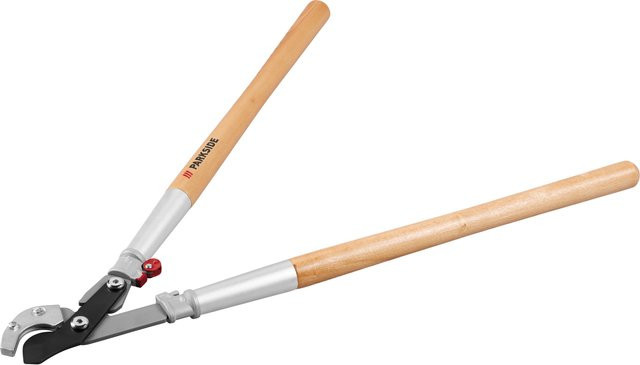 PARKSIDE Amboss-Heckenschere und Bypass-Astschere aus Stahl und Holz in Mehrfarbig - Bild 1