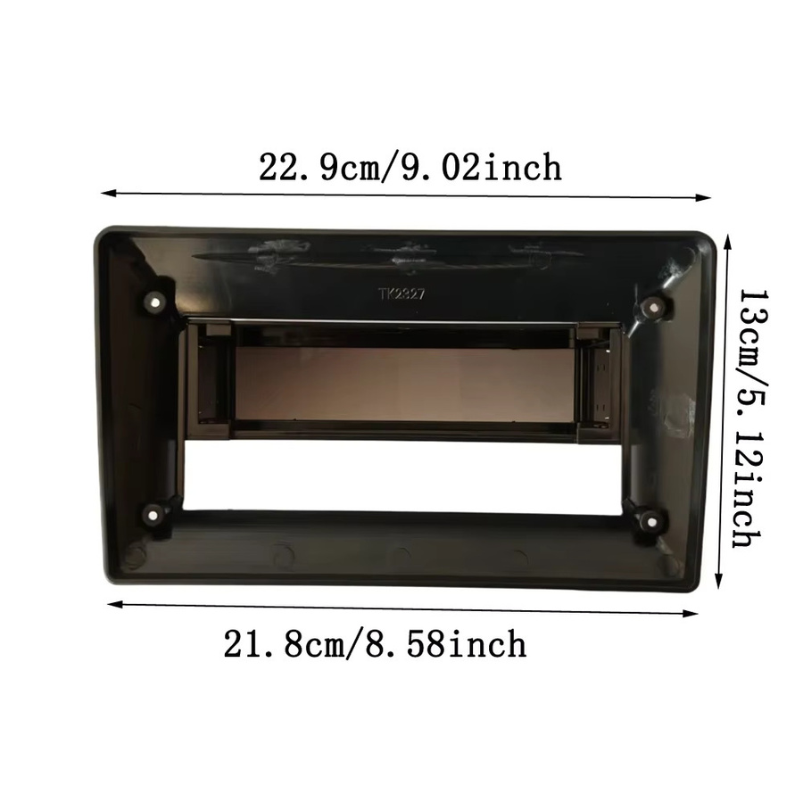 Universal Auto Stereo Radio Fascia Rahmenplatte für 9 bis 10 Zoll Touchscreen MP5 Player und Navigationssystem in Schwarz - Bild 2