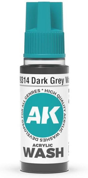 AK Interactive Dark Grey Wash, Grau, 18ml - Bild 1
