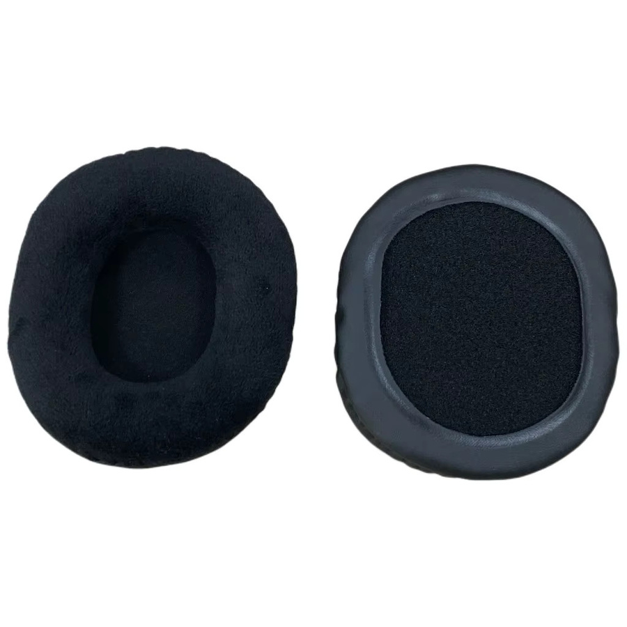 Velours Ohrpolster für Audio Technica ATH M50x M50S M40x M30 M35 SX1 DJ Kopfhörer in Schwarz und Grau - Bild 2