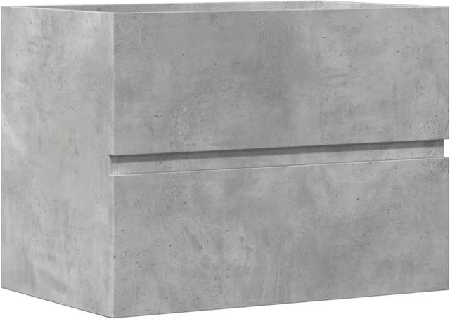 vidaXL Badschrank in Betongrau aus Holzwerkstoff, B/T/H: 60 x 38,5 x 45 cm - Bild 1