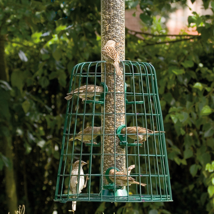 Vivara Schutzpaket für Futtersäule in Grün aus Metall und Kunststoff mit Drahtgeflecht, Höhe: 56 cm - Bild 2