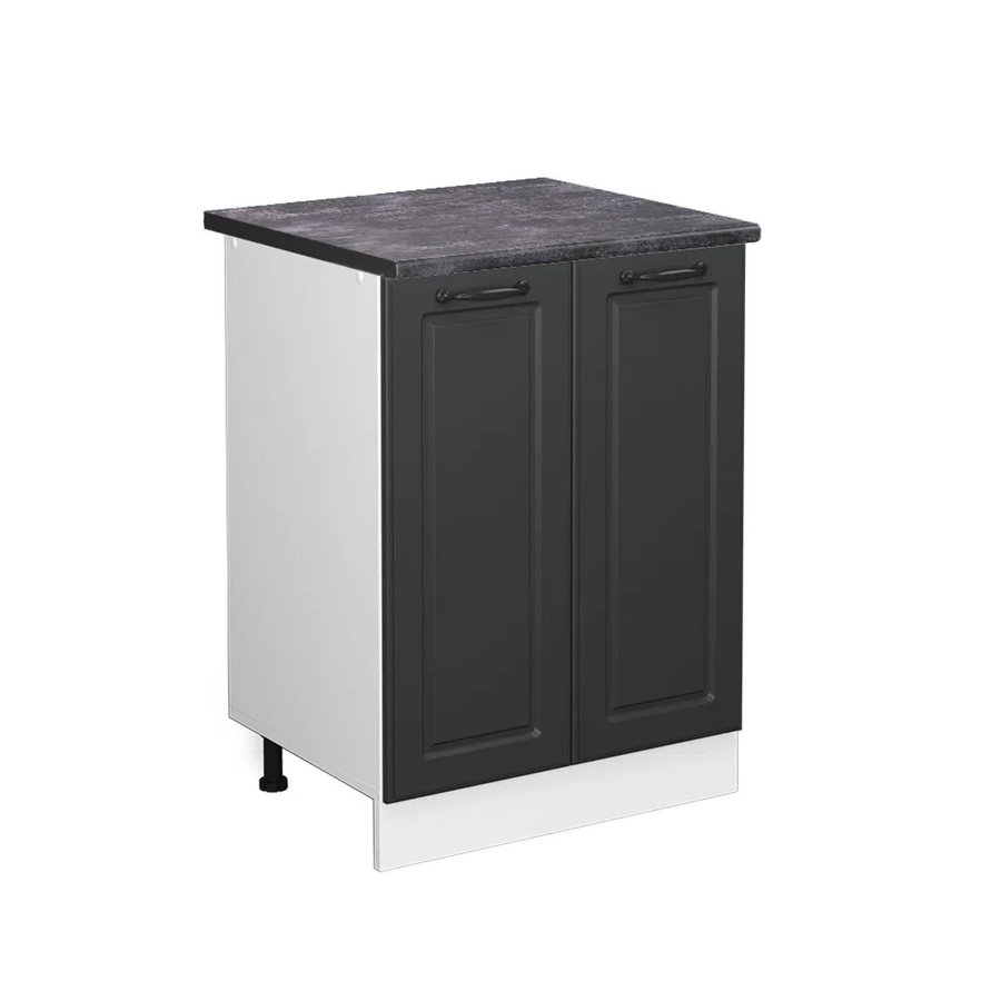 Vicco Küchenunterschrank R-Line Landhaus Stil Anthrazit und Weiß B/T/H: 60 x 60 x 81,6 cm - Bild 2