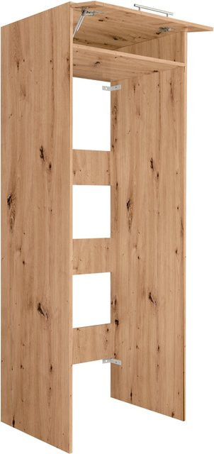 Mömax Waschmaschinenverbau Aileen in Eiche Artisan mit Soft-Close-Türen für das Badezimmer, B/T/H: 67,5 x 67,5 x 200 cm - Bild 1