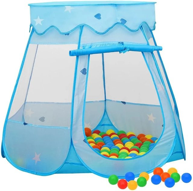 vidaXL Kinder-Spielzelt mit 250 Bällen Blau ab 36 Monaten - Bild 1