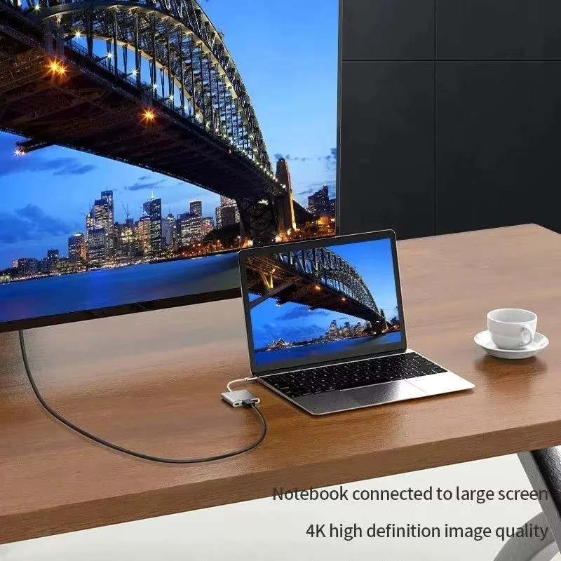BRYNTHORX 3-in-1 USB-C-Hub mit HDMI und USB 3.0 Konverter für Macbook und Laptop in Schwarz, Grau oder Silber - Bild 3
