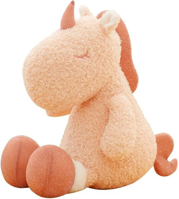 BC Pet Supplies Einhorn Dinosaurier Plüschtier, Rosa / Pink, ab 18 Jahre - Bild 1