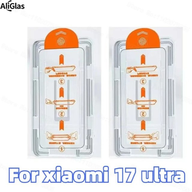 2er-Set Xiaomi 17 Ultra Displayschutzfolie aus gehärtetem Glas, transparent, bruchsicher und wasserabweisend - Bild 1