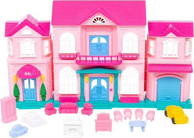 Polesie Puppenhaus Sophie Puppenhaus mit Möbel und Auto ab 3 Jahren - Bild 1