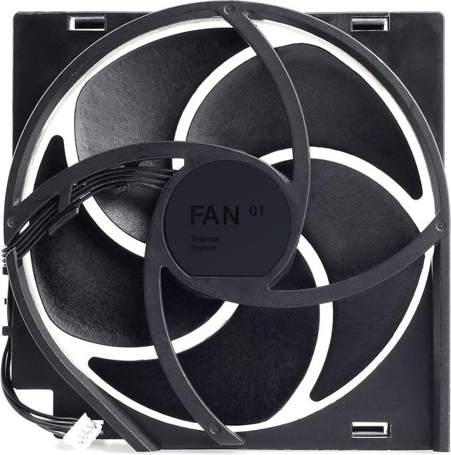GUEN Interner Kühlventilator mit 5 Flügeln und Kühlkörper für Xbox One S, Series S und Series X in Schwarz - Bild 1