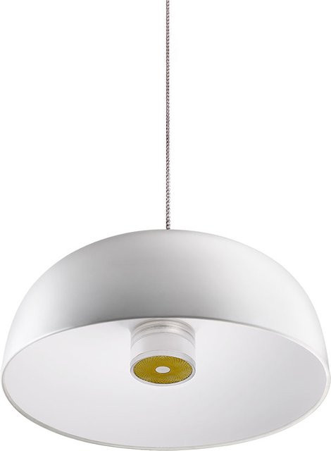 Lumina Tia 200 LED-Pendelleuchte in Weiß ultramatt, dimmbar, rund aus Aluminium und Glas - Bild 1