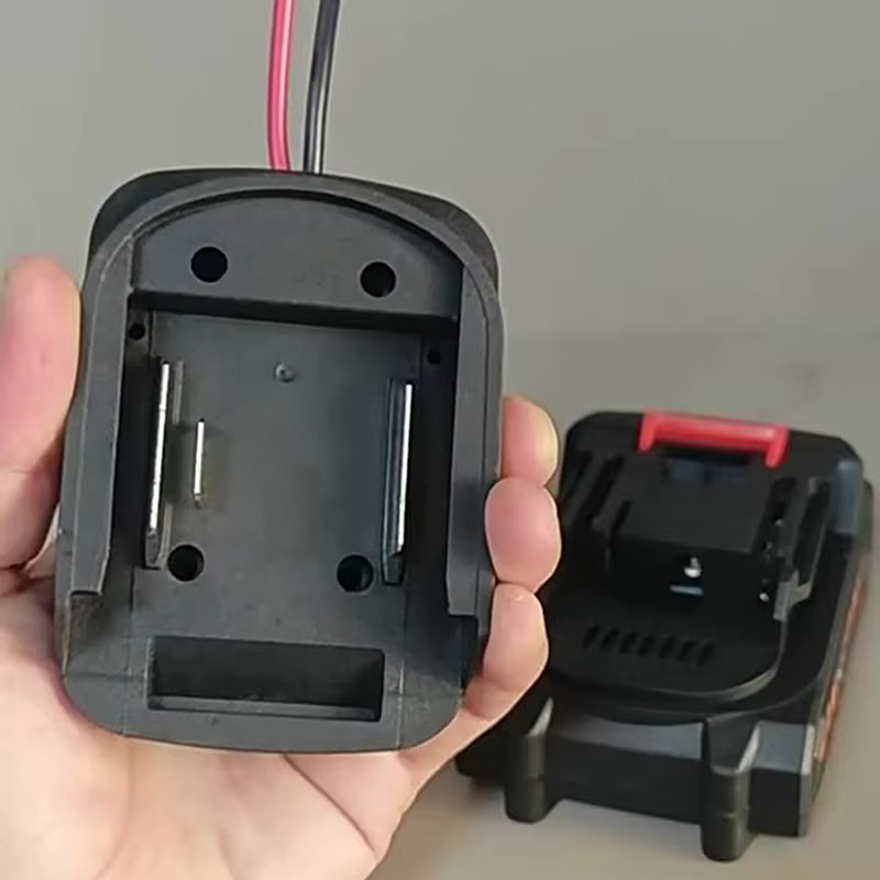 DIY Batterie Kabel Stecker Adapter für MT 18V/21V Li-Ion Akkus, kompatibel mit BL1830 BL1840 BL1850, Schwarz - Bild 2