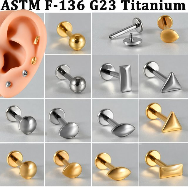 Ohrring Titanlegierung, Geometrisch, Unisex - Bild 1