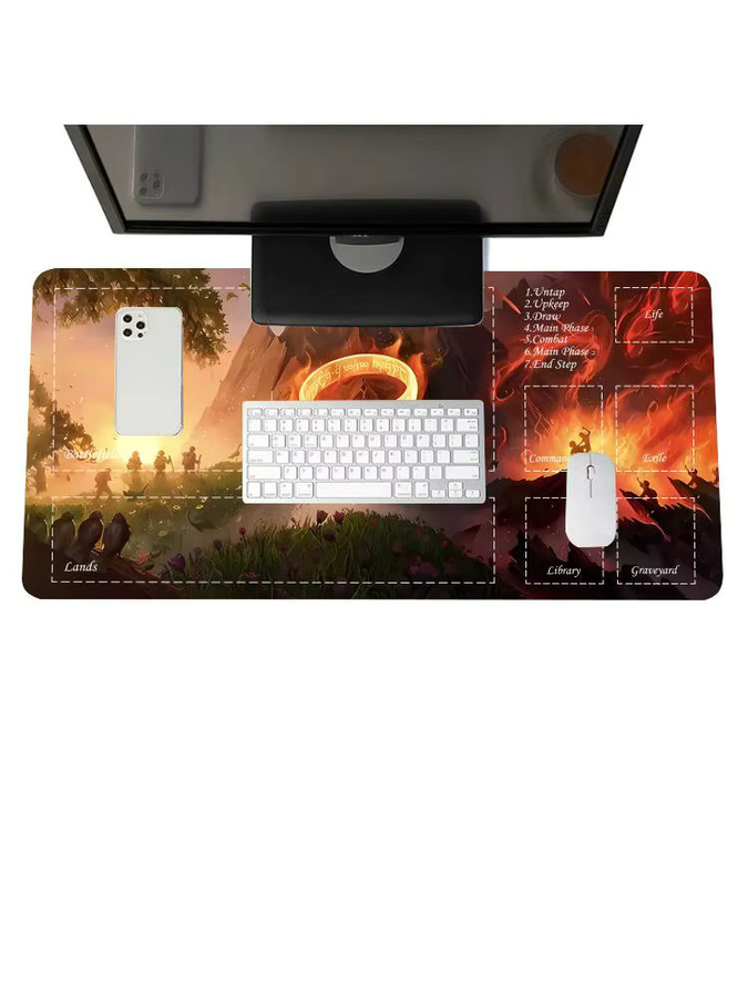 Mairuige Gaming Mauspad Fantasy-Themen TCG Spielmatte in Schwarz und Multicolour - Bild 7