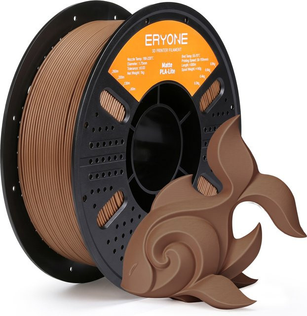 ERYONE PLA-Lite Mattes Filament 1,75mm für FDM 3D-Drucker, 1kg Spule - Bild 1