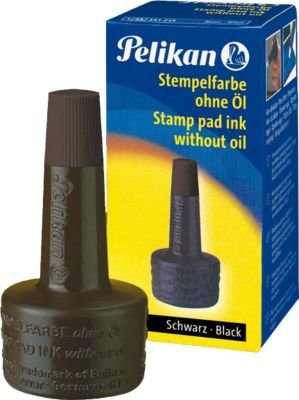 Pelikan Stempelfarbe Schwarz in der Verstreichflasche, 28 ml - Bild 2