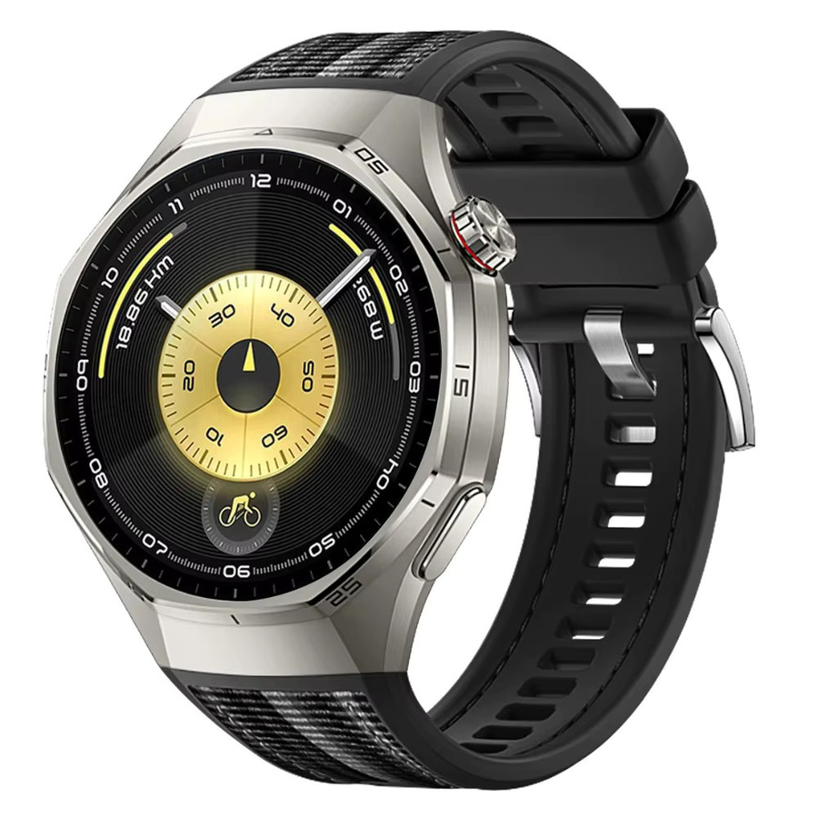 Huawei Uhrenarmband Silikon, Schwarz, Unisex - Bild 3