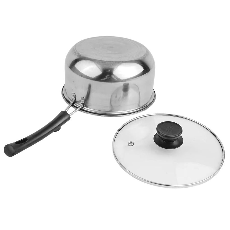 WMF Milchtopf aus Edelstahl mit Glasdeckel in Silber-Schwarz - Bild 2