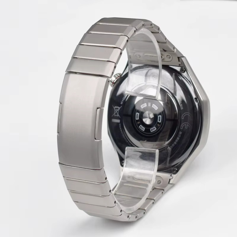 Jansin Uhrenarmband Titan, Silber, Herren, für Huawei Watch GT 6 Pro 46 mm - Bild 4