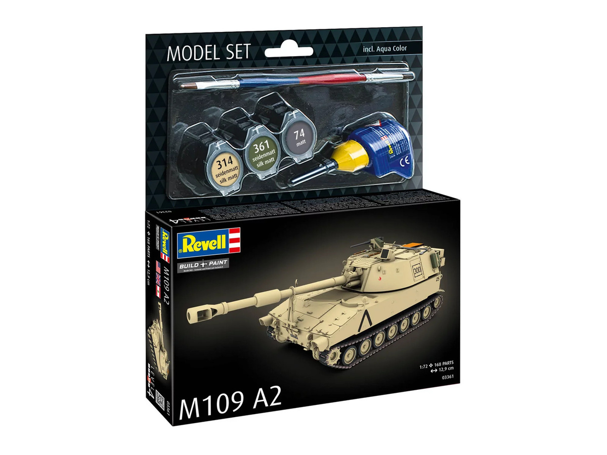 Revell Model Set M109 A2, Fahrzeuge, 1:72, Grau - Bild 2