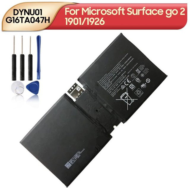 Wiederaufladbarer Lithium-Ionen-Akku für Microsoft Surface Go 2 1901/1926 DYNU01 G16TA047H in Schwarz mit 3500mAh - Bild 1