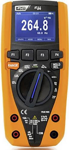 HT Instruments HT64 Digitales Hand-Multimeter mit Datenlogger, CAT III 1000 V, CAT IV 600 V, 6000 Counts, Orange - Bild 1