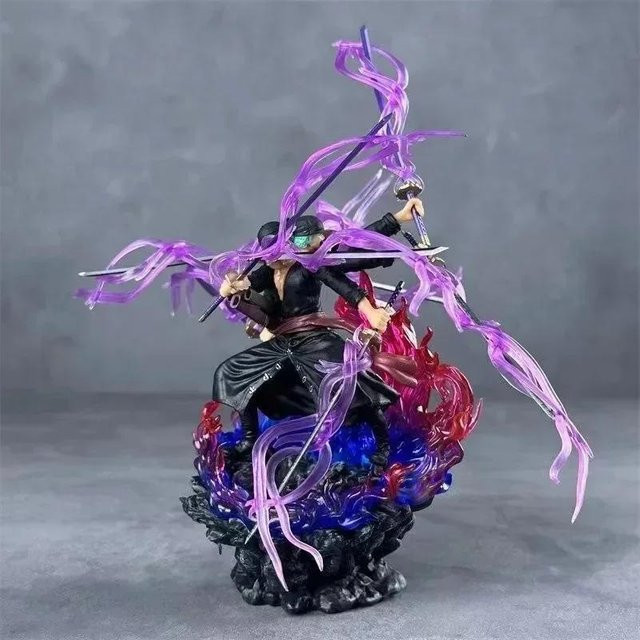 Yiran toy 1 One Piece Roronoa Zoro Modell Figur Wano Onigashima 9 Schwerter Stil Action Figur PVC Statue 24cm - Bild 1
