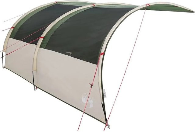 vidaXL Wasserfester Tarp Bogen mit Dach in Grün, B/T/H: 350 x 260 x 260 cm - Bild 1