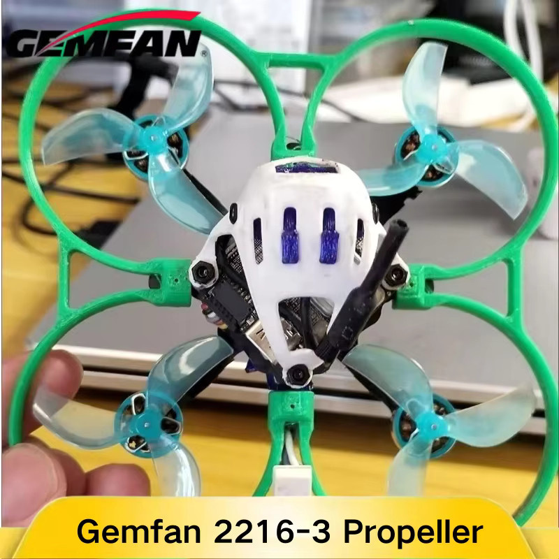 Gemfan 2216 3-Blatt-Propeller für DJI O3 Air Unit FPV-Drohnen, 7,4 Zoll, Farbe: Grau - Bild 2