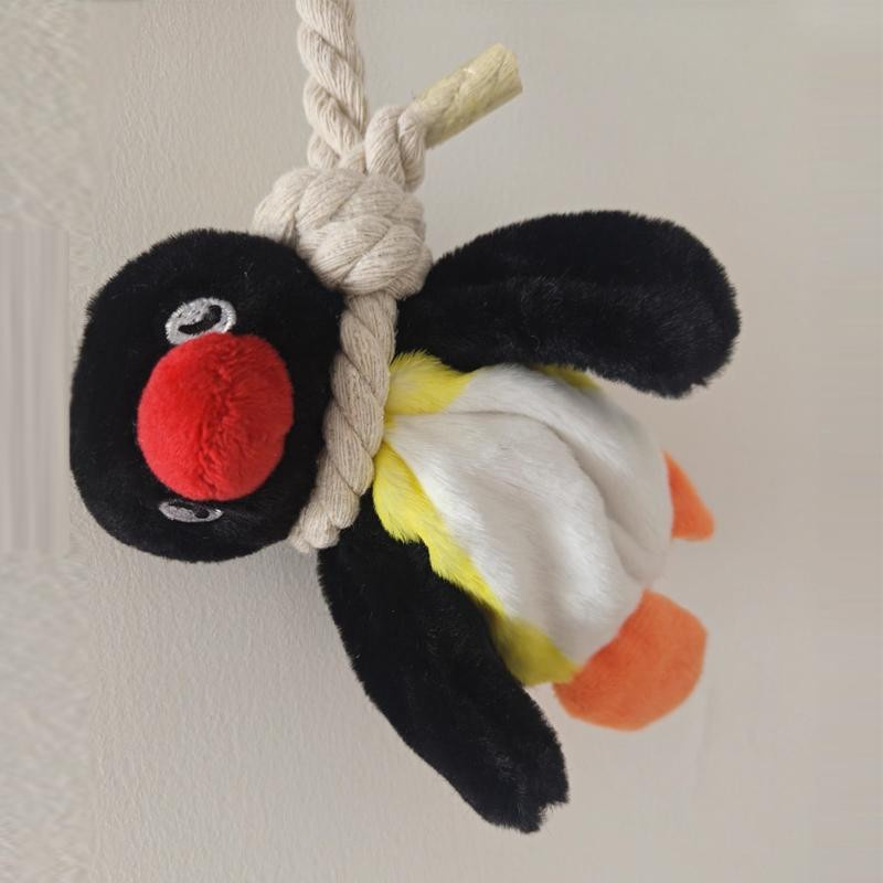 IYUEQIANLI Pinguin Plüsch Schlüsselanhänger Puppe 16cm - Bild 5