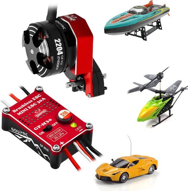 Axial 2204 2400KV Bürstenloser Außenläufermotor mit Getriebe & 30A ESC, 1:24 - Bild 1