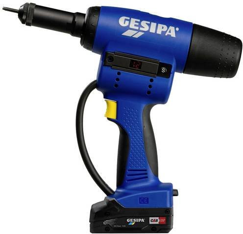 Gesipa FireBird Pro CAS Akku-Nietmutternpistole 18V in Blau inkl. 2Ah Akku und Ladegerät - Bild 1