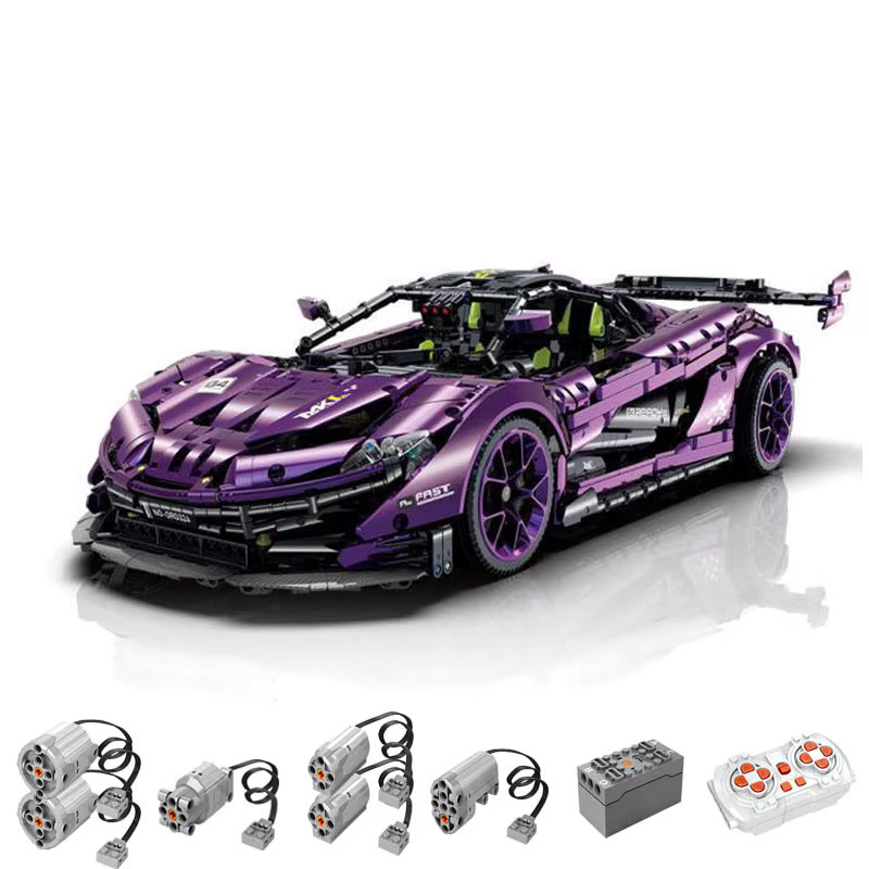 GULY 10617 Supersportwagen, Baukasten, ferngesteuert, 1:8, 3324 Teile - Bild 3