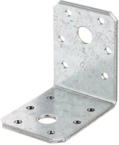 GAH Alberts Winkelverbinder aus Stahl, sendzimirverzinkt, Farbe: Silber, Maße: 60 x 60 x 45 x 2,5 mm - Bild 1