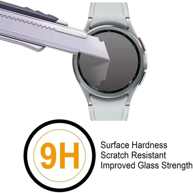 9H Glasfolie für Samsung Galaxy Watch 7 Ultra 6 5 4 Serie in Transparent - Bild 3